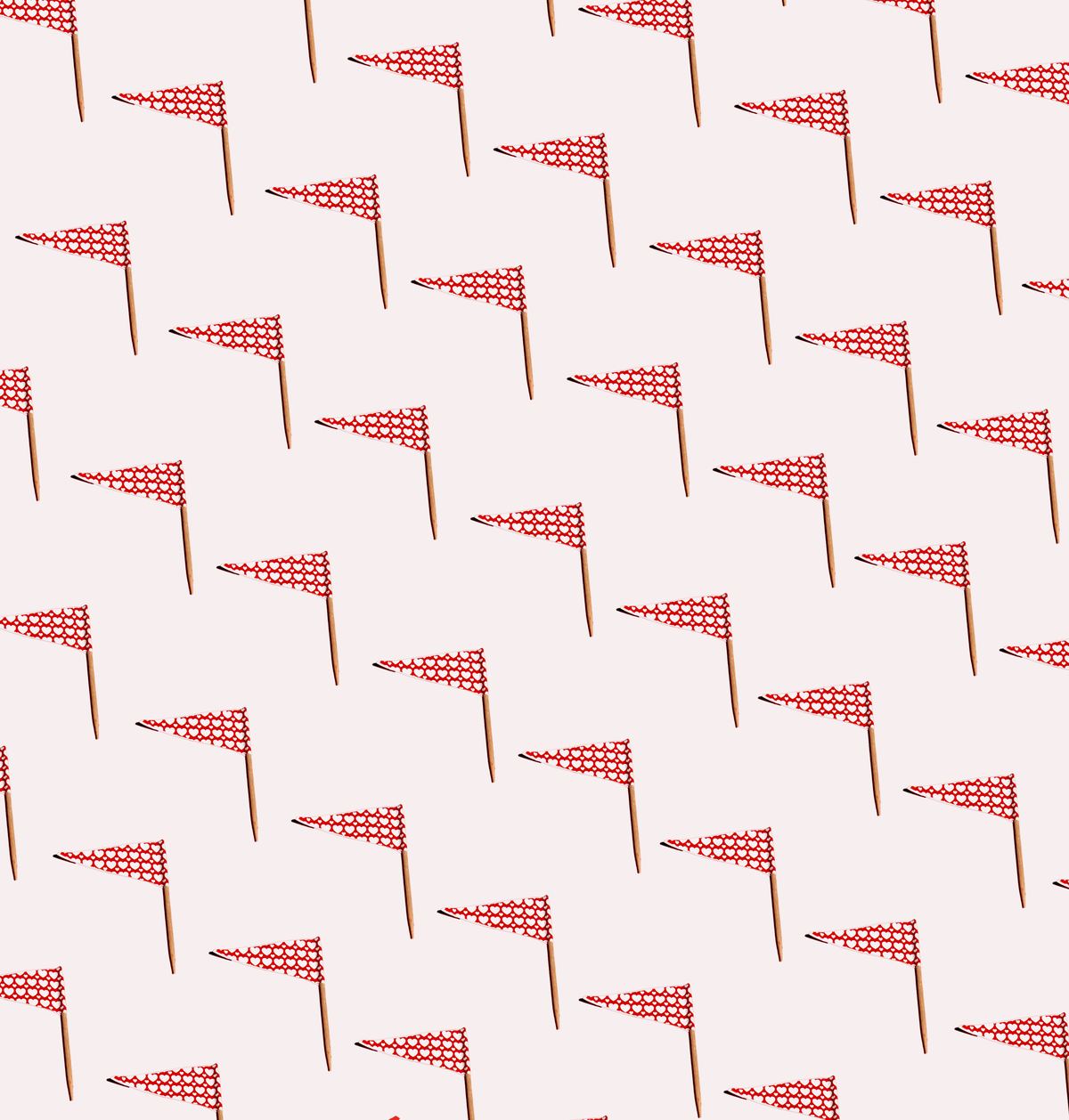 Repeating heart flags — Love Loop cover